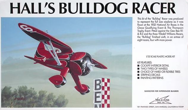 Le Hall's Bulldog Racer au 1/32 de Williams Brothers Inc